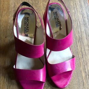 7 1/2 Michael Kors hot pink heels